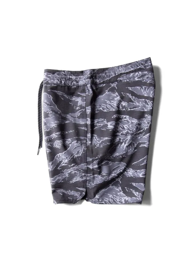 Men Boardshorts Vissla Short Sets 15034 Boys Boardshort Black Tiger Camo