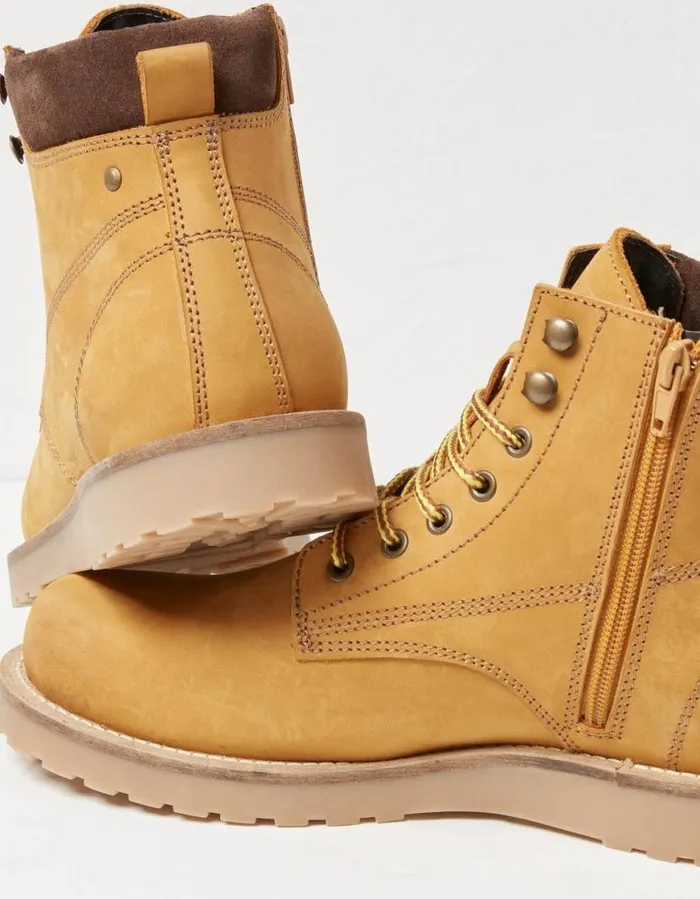 Men Boots FatFace Worker Boots Brown