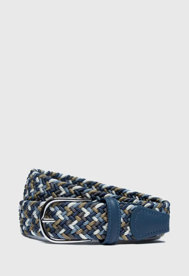 Men Braided Stretch Belt Tanmix Paul Stuart Accessories Men Braided Stretch Belt Tanmix Paul Stuart Accessories