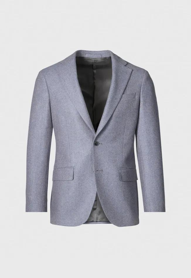 Men Cashmere Melange Jacket Bluegrey Paul Stuart Sport Jacket and Blazers