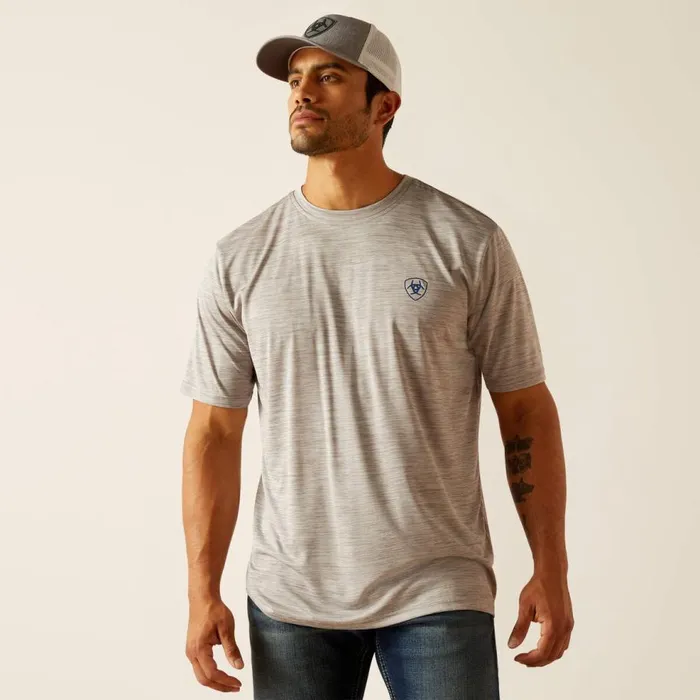 Men Charger Ariat Spirited TShirt Light Grey Heather Ariat TShirts and Polos Men Charger Ariat Spirited TShirt Light Grey Heather Ariat TShirts and Polos