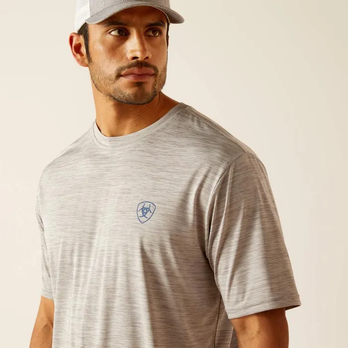 Men Charger Ariat Spirited TShirt Light Grey Heather Ariat TShirts and Polos Men Charger Ariat Spirited TShirt Light Grey Heather Ariat TShirts and Polos