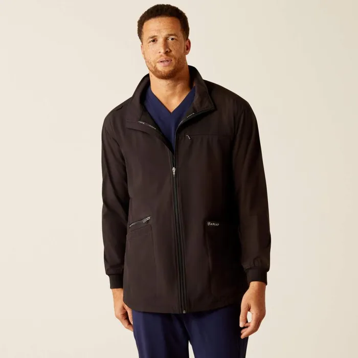Men Conrad Utility Scrub Jacket Black Ariat Scrubs Men Conrad Utility Scrub Jacket Black Ariat Scrubs