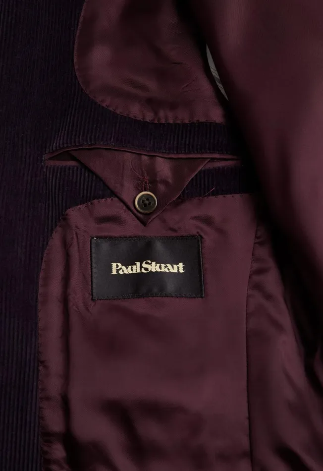 Men Cotton And Cashmere Corduroy Jacket Aubergine Paul Stuart Sport Jacket and Blazers Men Cotton And Cashmere Corduroy Jacket Aubergine Paul Stuart Sport Jacket and Blazers