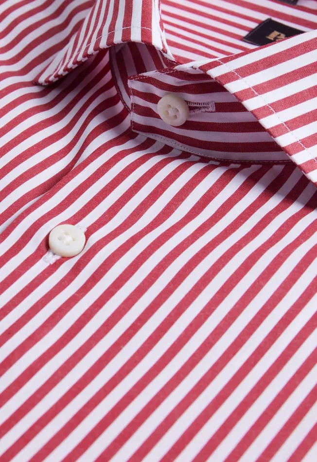 Men Cotton Bengal Stripe Sport Shirt Redwhite Paul Stuart Sport Shirts Men Cotton Bengal Stripe Sport Shirt Redwhite Paul Stuart Sport Shirts
