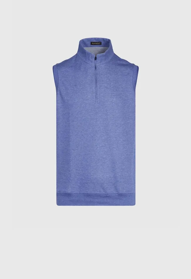 Men Cotton Performance Vest Marine Blue Paul Stuart Vests