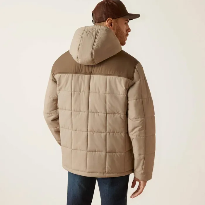 Men Crius Hooded Insulated Jacket Major Brownbrindle Ariat Jackets and Vests Men Crius Hooded Insulated Jacket Major Brownbrindle Ariat Jackets and Vests