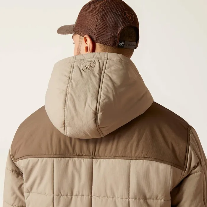 Men Crius Hooded Insulated Jacket Major Brownbrindle Ariat Jackets and Vests Men Crius Hooded Insulated Jacket Major Brownbrindle Ariat Jackets and Vests