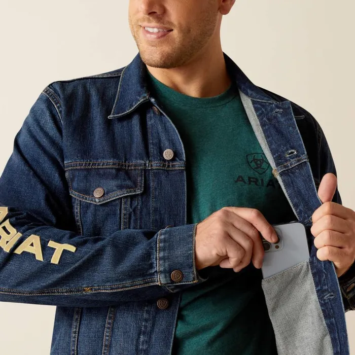 Men Denim Team Trucker Jacket Richford Ariat Jackets and Vests Men Denim Team Trucker Jacket Richford Ariat Jackets and Vests