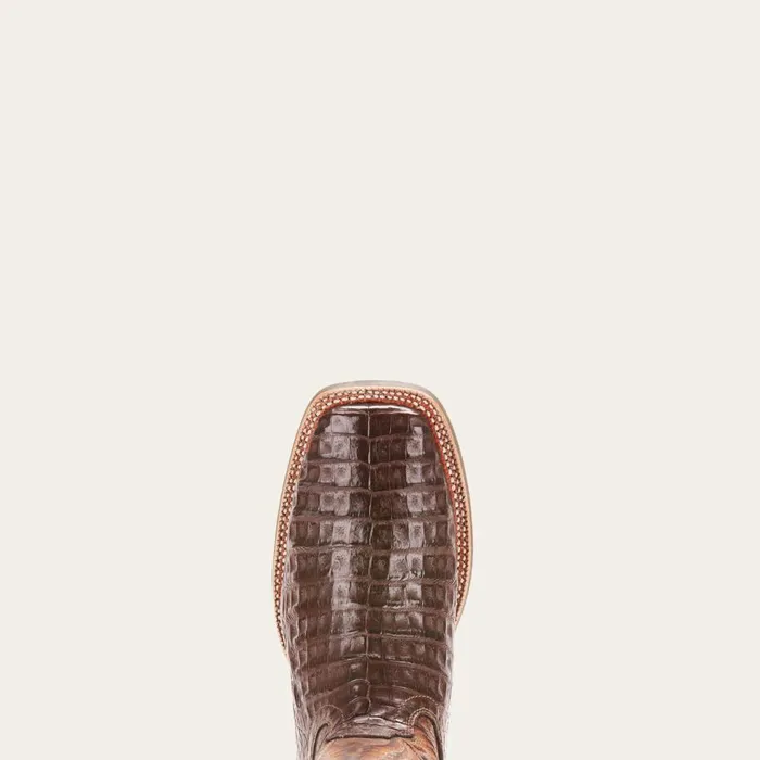Men Double Down Western Boot Antique Pecan Caiman Belly Ariat Western Boots Men Double Down Western Boot Antique Pecan Caiman Belly Ariat Western Boots