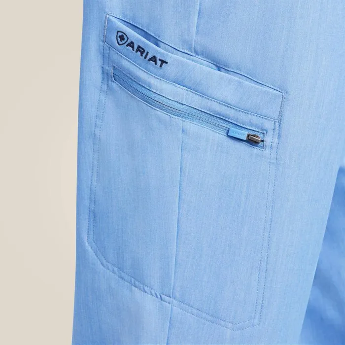 Men Drew Cargo Stretch Jogger Scrub Pant Light Blue Heather Ariat Scrubs Men Drew Cargo Stretch Jogger Scrub Pant Light Blue Heather Ariat Scrubs