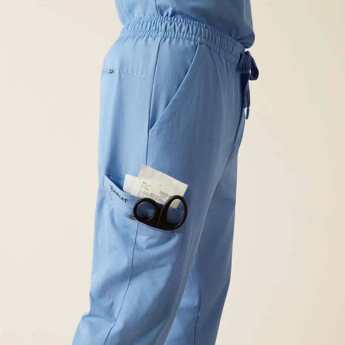 Men Drew Cargo Stretch Jogger Scrub Pant Light Blue Heather Ariat Scrubs Men Drew Cargo Stretch Jogger Scrub Pant Light Blue Heather Ariat Scrubs