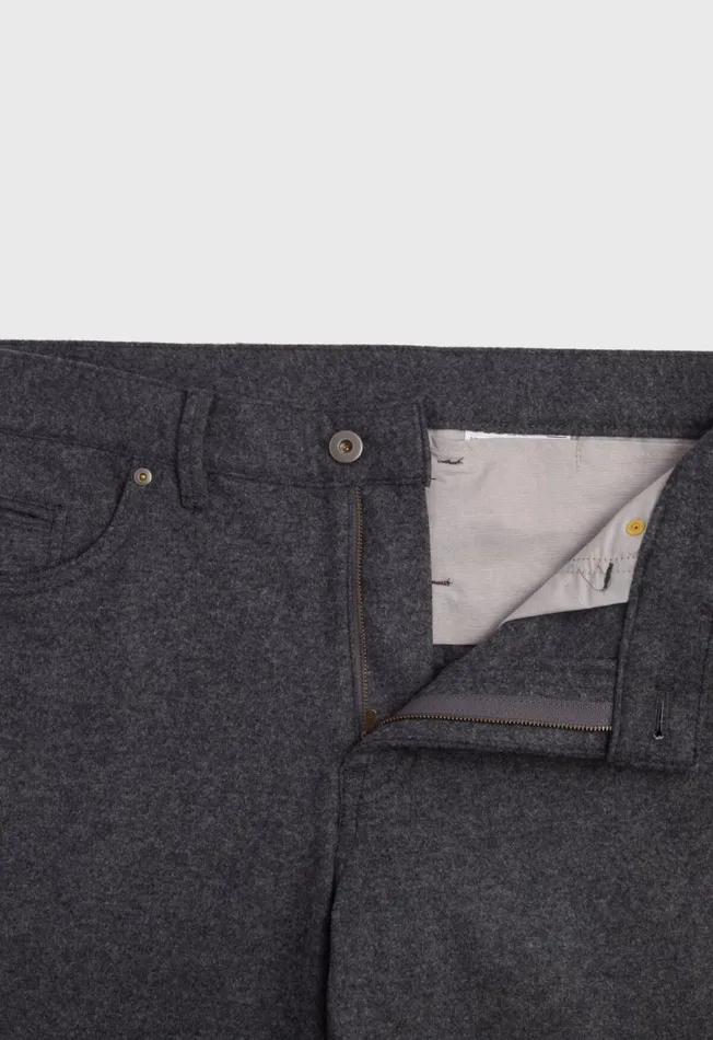 Men Five Pocket Carded Jersey Pant Dark Grey Paul Stuart Pants Men Five Pocket Carded Jersey Pant Dark Grey Paul Stuart Pants