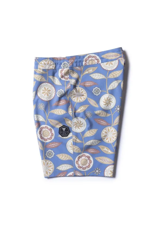 Men Fixed Waist Vissla Medallions 185034 Boardshort Dark Denim