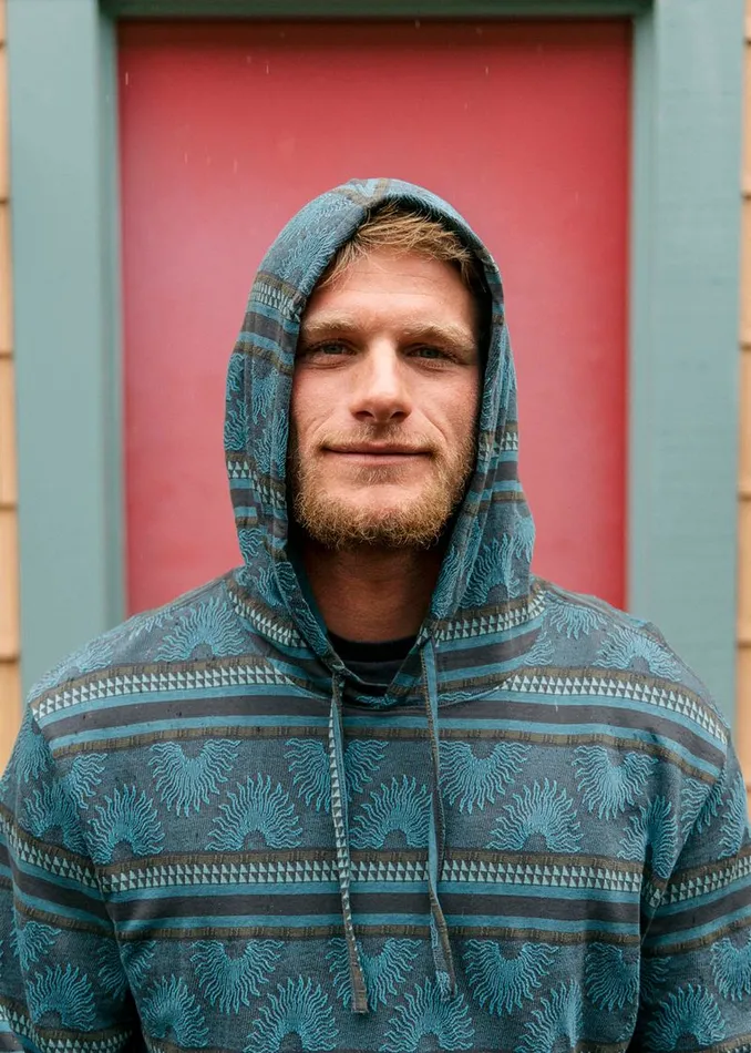 Men Fleece and Hoodies Vissla Guadalupe Eco Knit Pullover Phantom