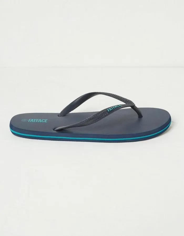 Men Flip Flops FatFace Henley Flip Flops Navy
