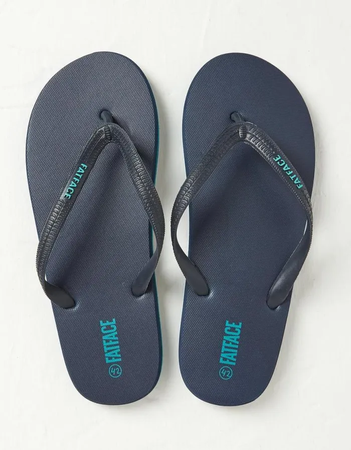 Men Flip Flops FatFace Henley Flip Flops Navy