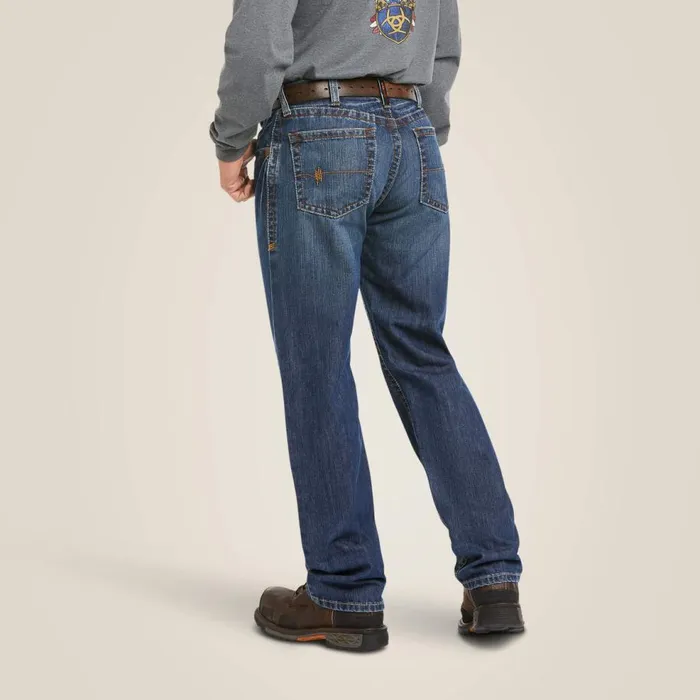 Men FR M3 Loose Basic Stackable Straight Leg Jean Flint Ariat Workwear Men FR M3 Loose Basic Stackable Straight Leg Jean Flint Ariat Workwear