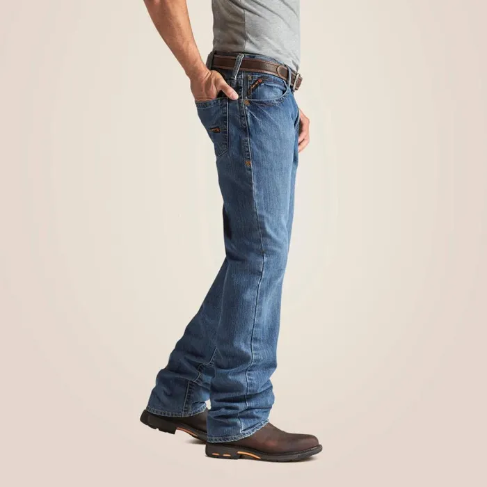 Men FR M3 Loose Basic Stackable Straight Leg Jean Flint Ariat Workwear Men FR M3 Loose Basic Stackable Straight Leg Jean Flint Ariat Workwear