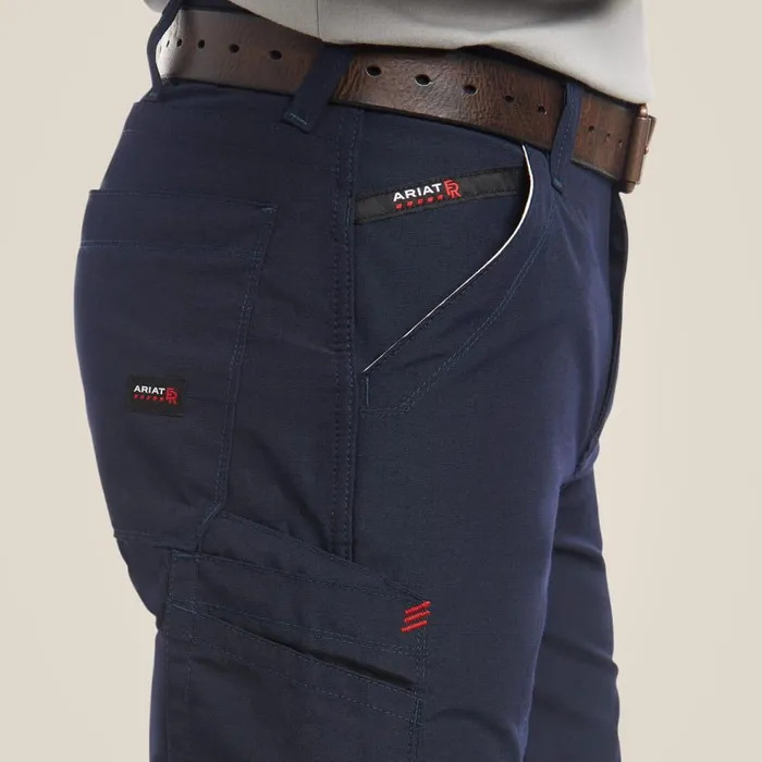 Men FR M4 Relaxed DuraLight Ripstop Boot Cut Pant Navy Ariat Pants and Shorts Men FR M4 Relaxed DuraLight Ripstop Boot Cut Pant Navy Ariat Pants and Shorts