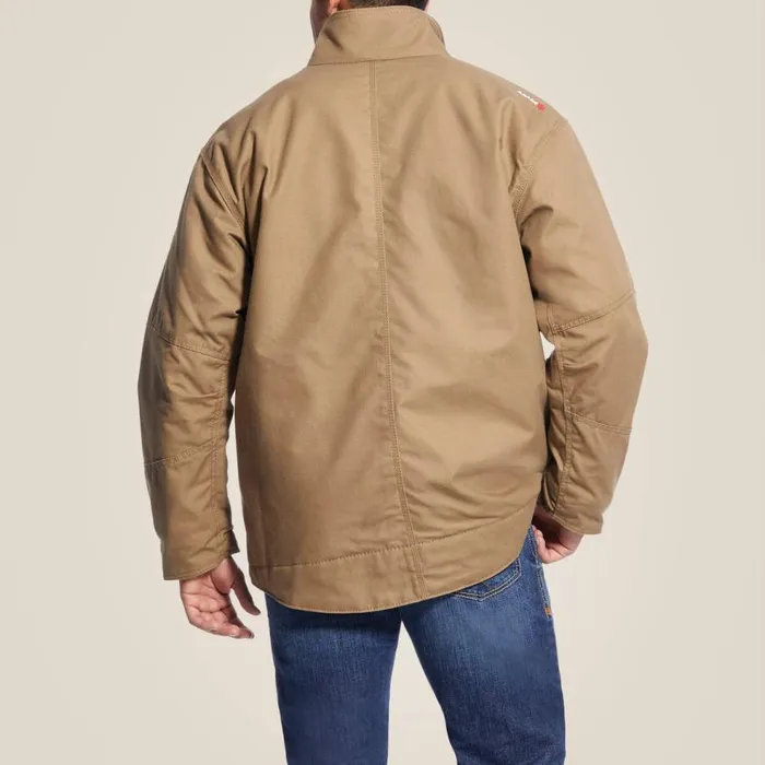 Men FR Workhorse Insulated Jacket Field Khaki Ariat Workwear Men FR Workhorse Insulated Jacket Field Khaki Ariat Workwear