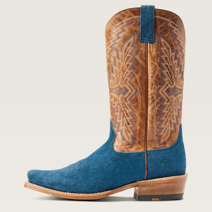 Men Futurity Showman Western Boot Stone Blue Roughout Ariat Western Boots Men Futurity Showman Western Boot Stone Blue Roughout Ariat Western Boots