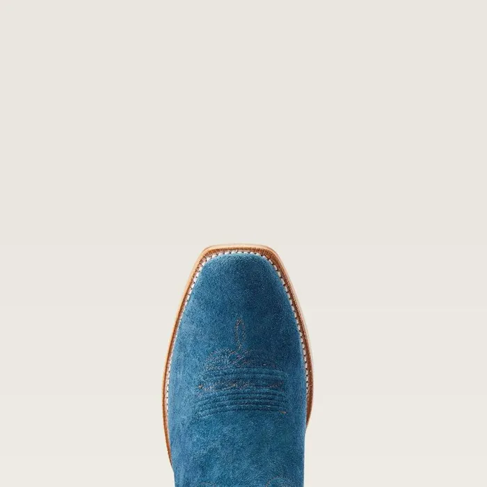 Men Futurity Showman Western Boot Stone Blue Roughout Ariat Western Boots Men Futurity Showman Western Boot Stone Blue Roughout Ariat Western Boots