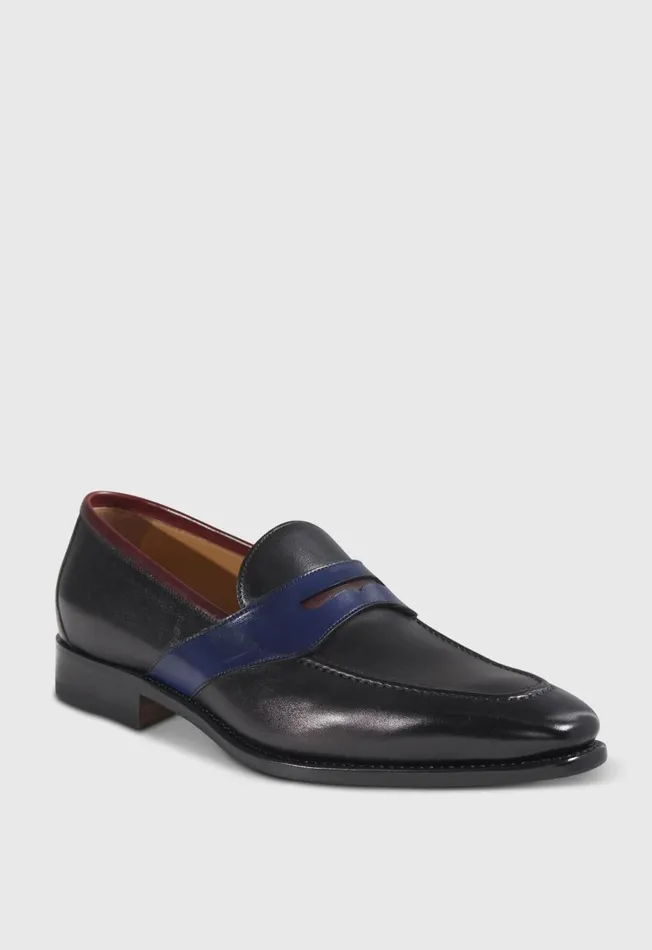 Men Georgetown Leather Penny Loafer Black Paul Stuart Loafers Men Georgetown Leather Penny Loafer Black Paul Stuart Loafers