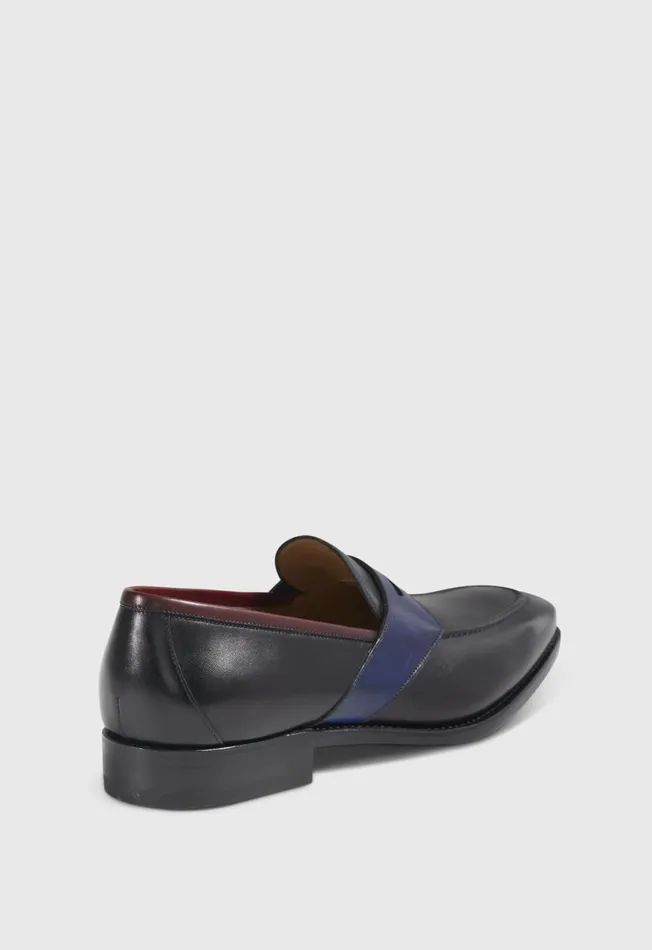 Men Georgetown Leather Penny Loafer Black Paul Stuart Loafers Men Georgetown Leather Penny Loafer Black Paul Stuart Loafers