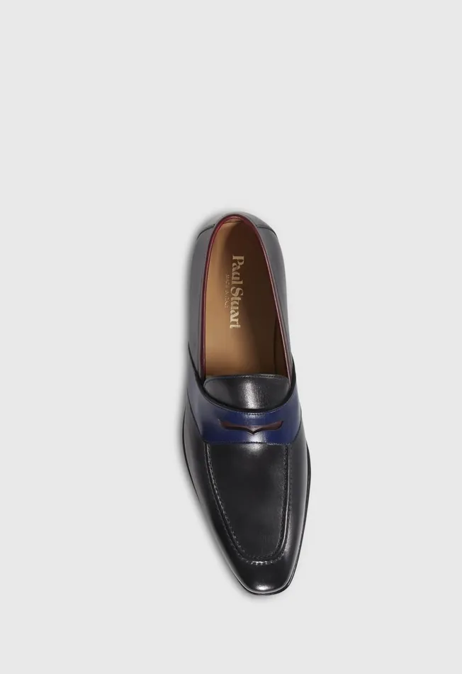 Men Georgetown Leather Penny Loafer Black Paul Stuart Loafers Men Georgetown Leather Penny Loafer Black Paul Stuart Loafers