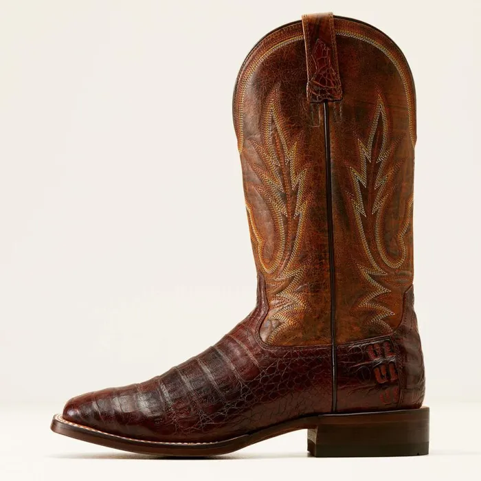 Men Gunslinger Cowboy Boot Dark Amber Caiman Bellyhotfire Rust Ariat Western Boots Men Gunslinger Cowboy Boot Dark Amber Caiman Bellyhotfire Rust Ariat Western Boots