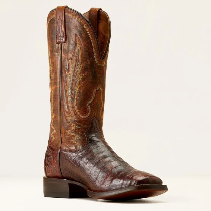 Men Gunslinger Cowboy Boot Dark Amber Caiman Bellyhotfire Rust Ariat Western Boots Men Gunslinger Cowboy Boot Dark Amber Caiman Bellyhotfire Rust Ariat Western Boots
