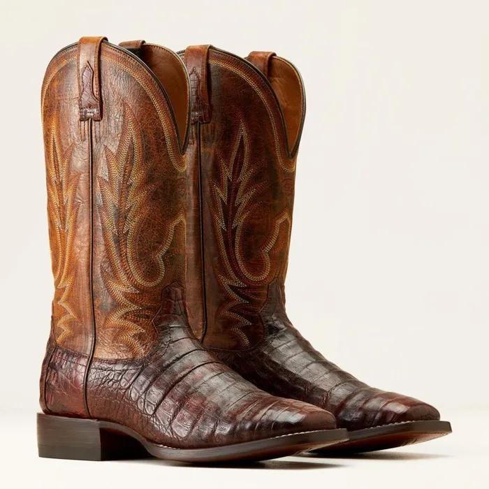 Men Gunslinger Cowboy Boot Dark Amber Caiman Bellyhotfire Rust Ariat Western Boots Men Gunslinger Cowboy Boot Dark Amber Caiman Bellyhotfire Rust Ariat Western Boots