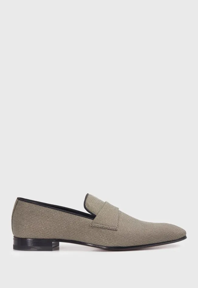 Men Hall Woven Formal SlipOn Cognac Paul Stuart SlipsOns