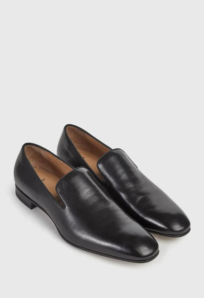 Men Harrier Formal SlipOn Velvet Black Paul Stuart Evening