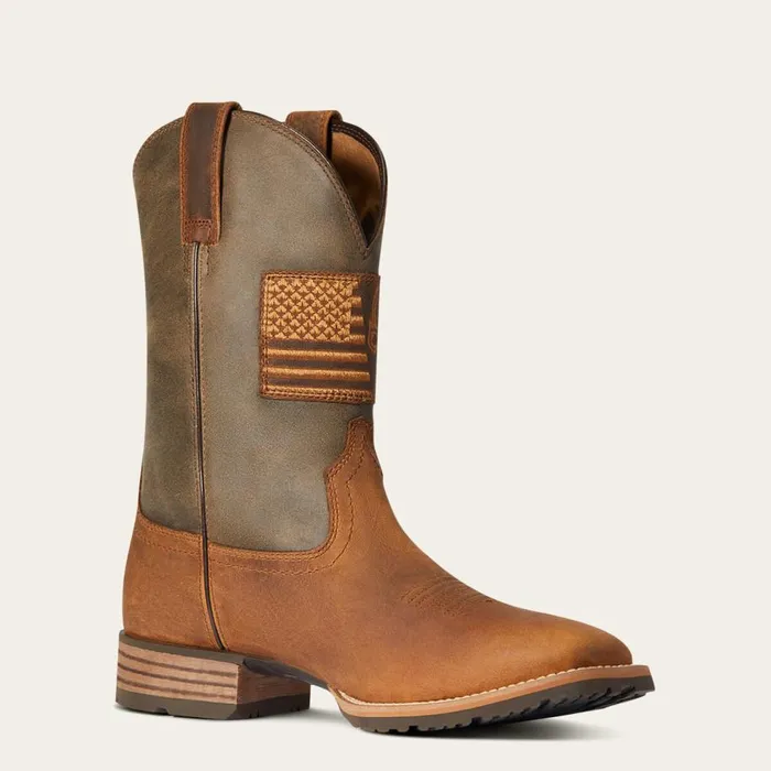 Men Hybrid Patriot Country Western Boot Casper Brown Ariat Western Boots Men Hybrid Patriot Country Western Boot Casper Brown Ariat Western Boots