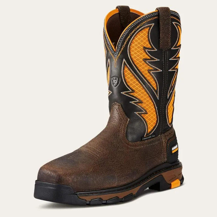 Men Intrepid VentTEK Composite Toe Work Boot Cocoa Brown Ariat Work Boots