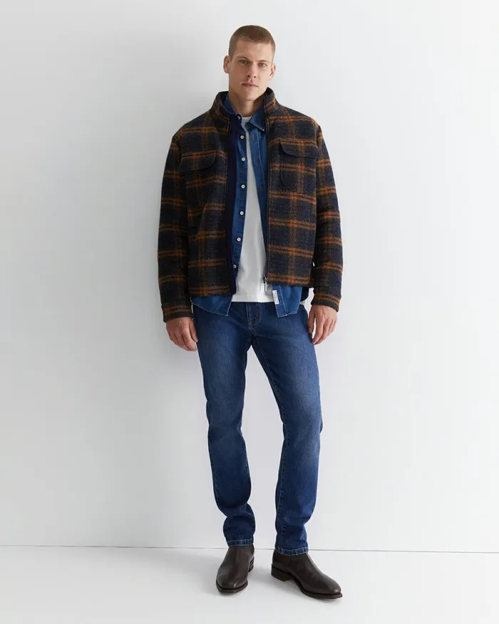 Men Jackets and Blazers Sportscraft Salford Check Wool Blend Jacket Check