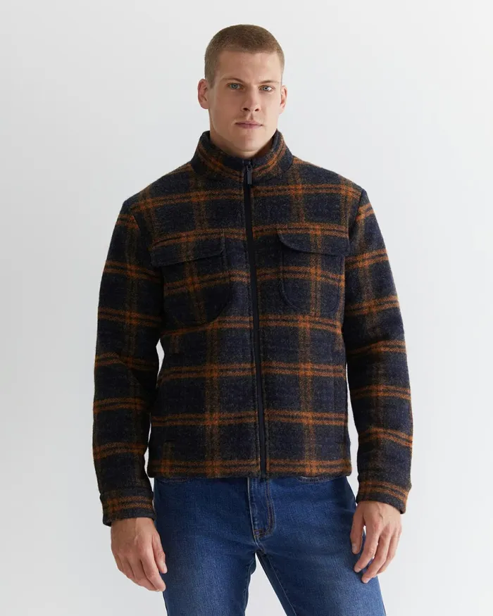 Men Jackets and Blazers Sportscraft Salford Check Wool Blend Jacket Check
