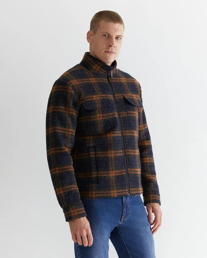Men Jackets and Blazers Sportscraft Salford Check Wool Blend Jacket Check