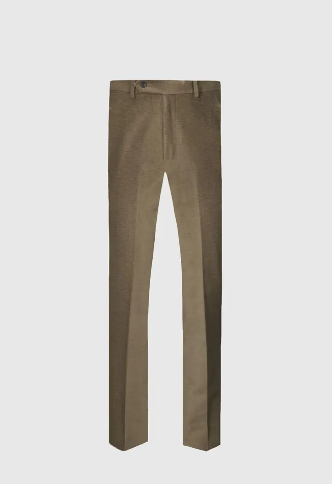 Men James Horizontal Corduroy Trouser Aubergine Paul Stuart Pants