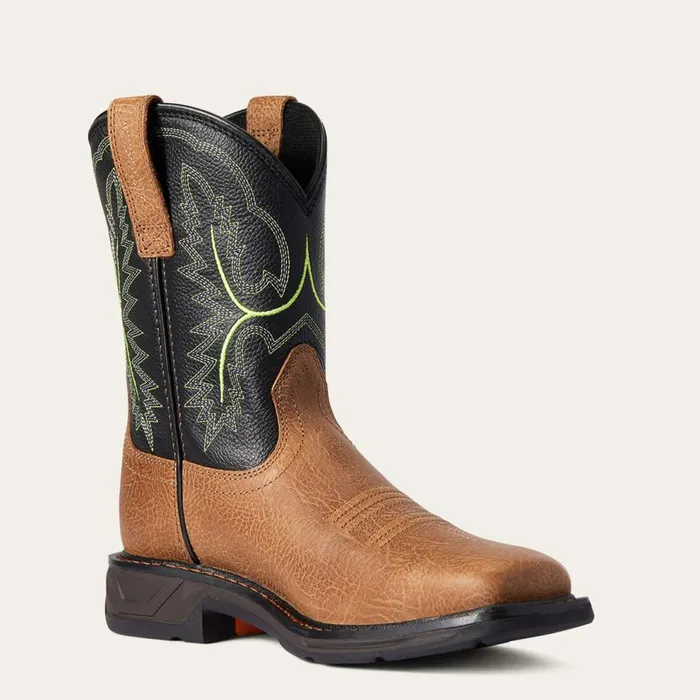 MenKids WorkHog XT Wide Square Toe Boot Tumbled Bark Ariat Work Boots MenKids WorkHog XT Wide Square Toe Boot Tumbled Bark Ariat Work Boots