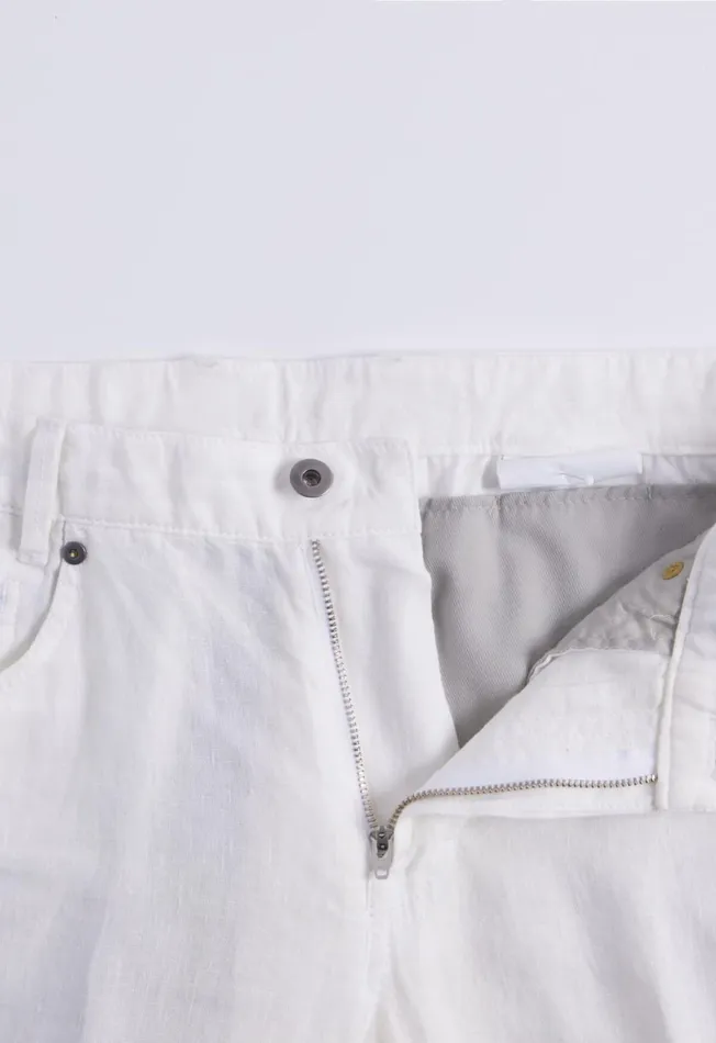 Men Linen Five Pocket Pant White Paul Stuart Pants Men Linen Five Pocket Pant White Paul Stuart Pants