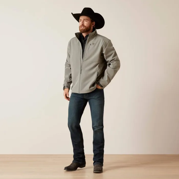 Men Logo 20 Softshell Jacket Jetty Grey Ariat Jackets and Vests Men Logo 20 Softshell Jacket Jetty Grey Ariat Jackets and Vests