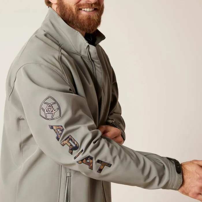 Men Logo 20 Softshell Jacket Jetty Grey Ariat Jackets and Vests Men Logo 20 Softshell Jacket Jetty Grey Ariat Jackets and Vests