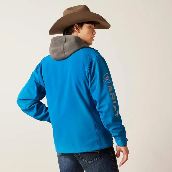 Men Logo 20 Softshell Jacket Mykonos Blue Ariat Jackets and Vests Men Logo 20 Softshell Jacket Mykonos Blue Ariat Jackets and Vests