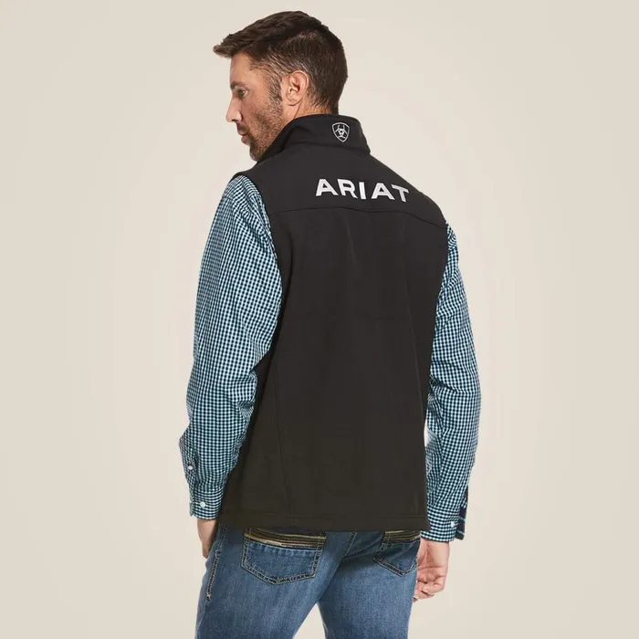Men Logo 20 Softshell Vest Black Ariat Jackets and Vests Men Logo 20 Softshell Vest Black Ariat Jackets and Vests