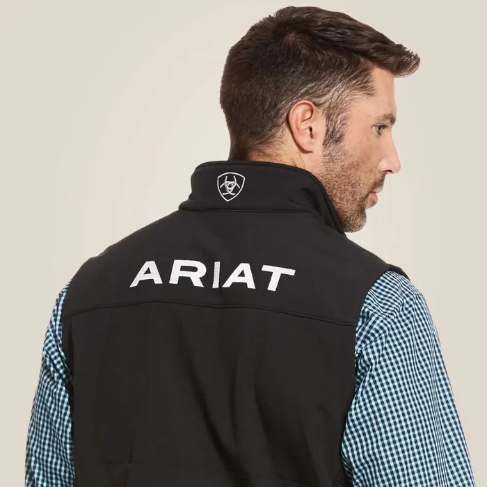 Men Logo 20 Softshell Vest Black Ariat Jackets and Vests Men Logo 20 Softshell Vest Black Ariat Jackets and Vests