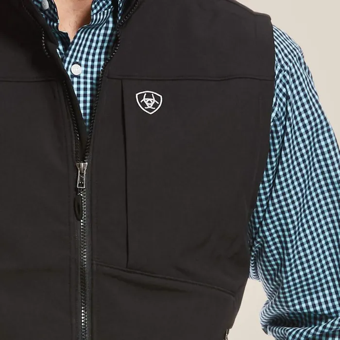 Men Logo 20 Softshell Vest Black Ariat Jackets and Vests Men Logo 20 Softshell Vest Black Ariat Jackets and Vests