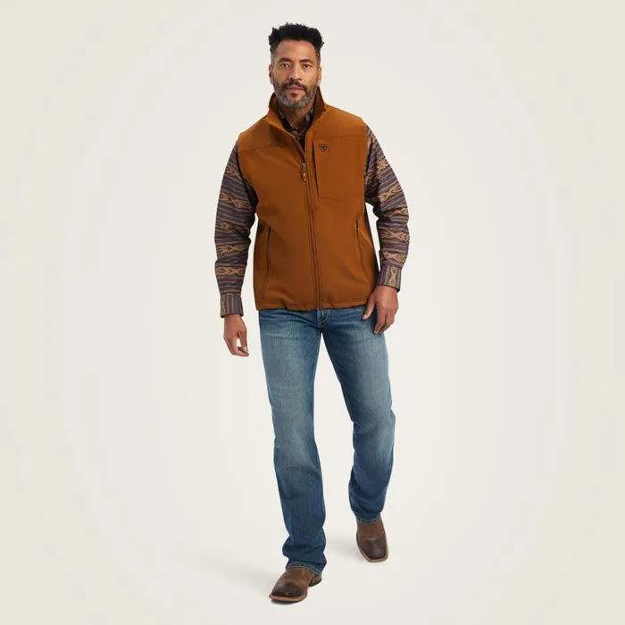 Men Logo 20 Softshell Vest Chestnut Ariat Jackets and Vests Men Logo 20 Softshell Vest Chestnut Ariat Jackets and Vests